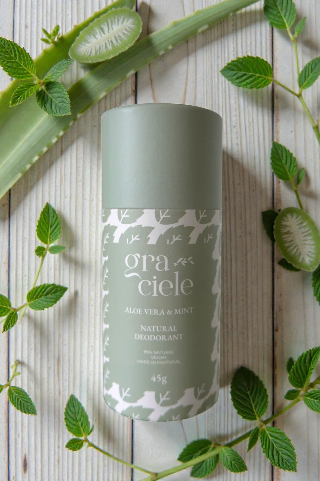 Desodorante de aloe vera y menta