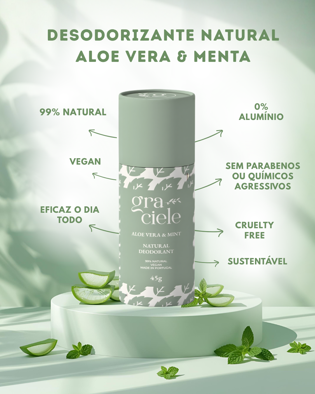 Desodorizante Natural Aloe Vera & Menta